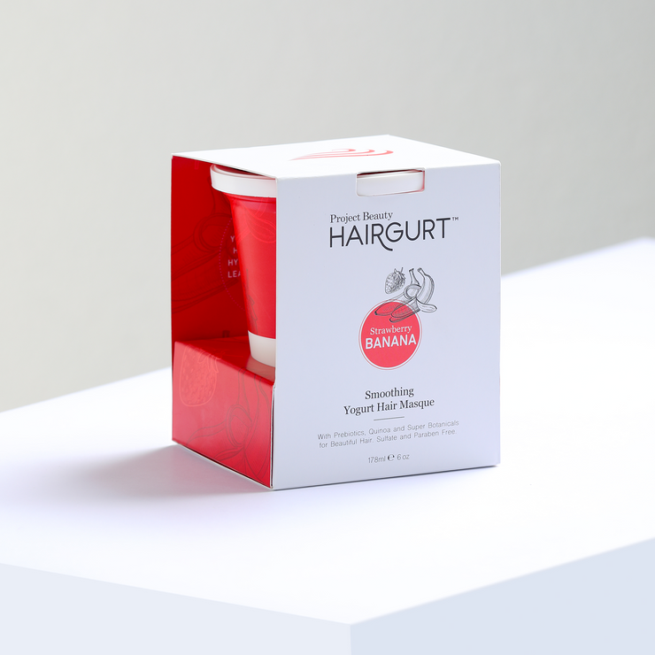 HAIRGURT STRAWBERRY-BANANA SMOOTHING YOGURT HAIR MASK